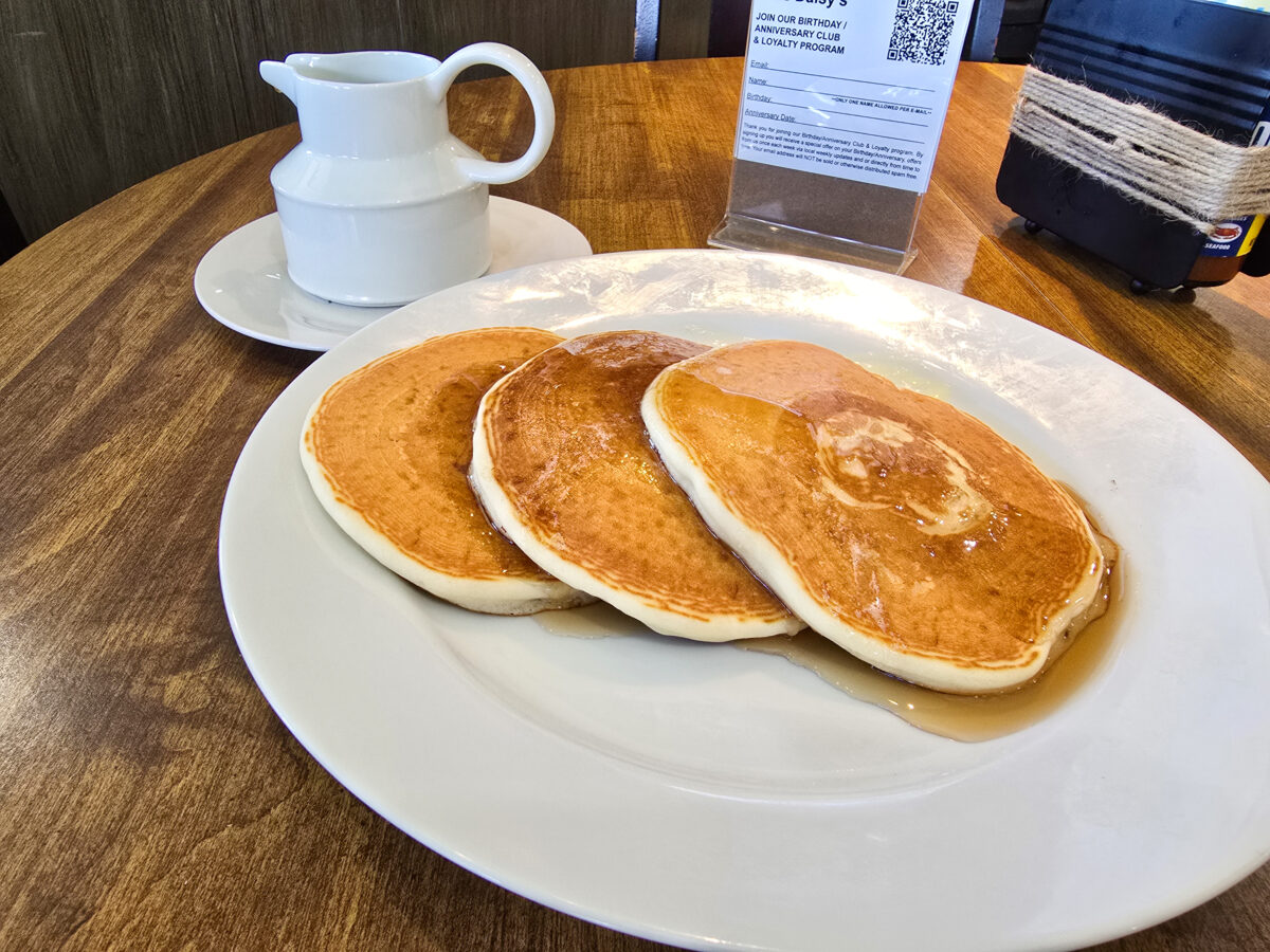 Miss Daisy's Pancakes with Syrup